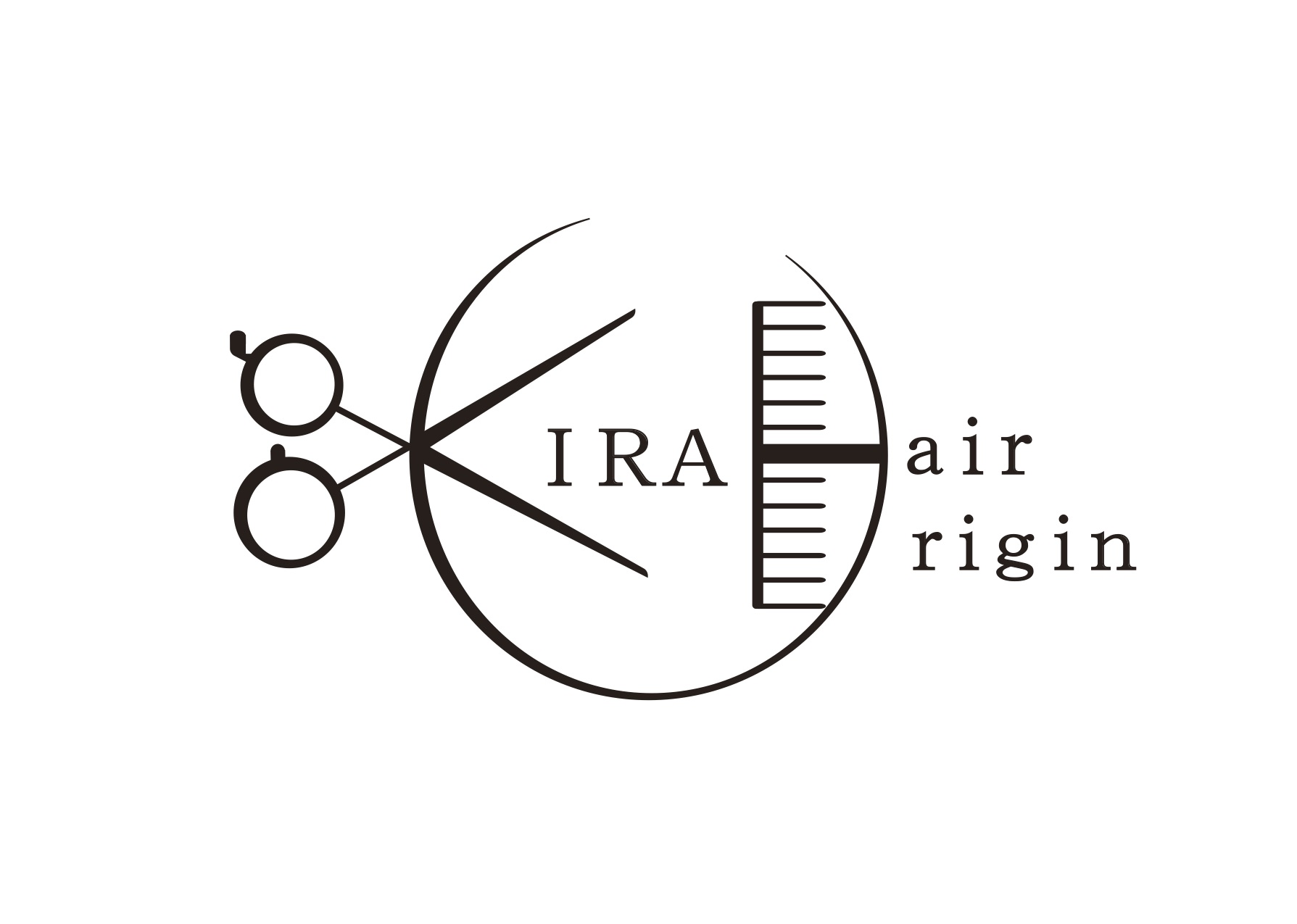KIRA hair origin ロゴ 2